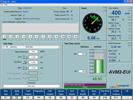 AVM2-PC EUI Test Screen