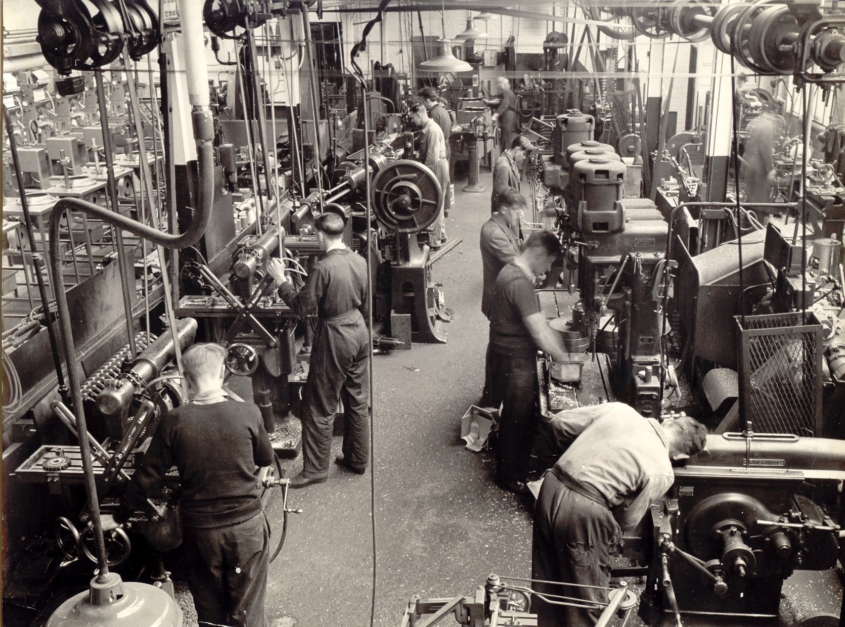 machine assembly 1950s
