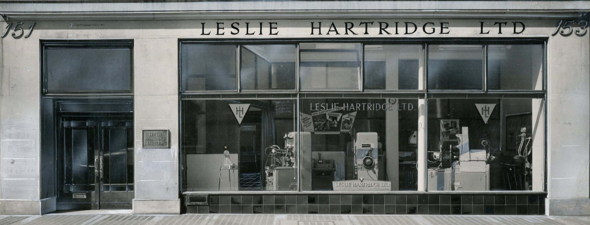 Hartridge shopfront in the 50s