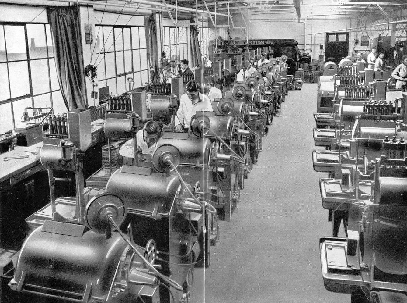Assembly shop floor 1945
