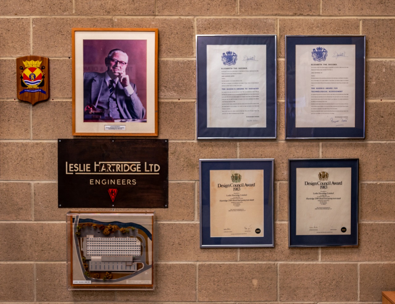 hartridge awards wall