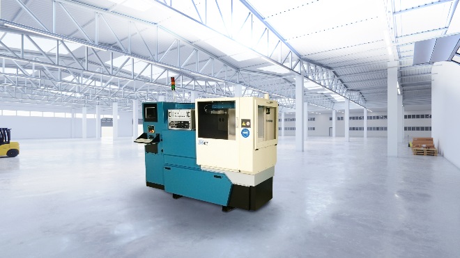 Hartridge custom injector test bench in white warehouse