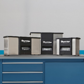 Hartridge microdiesel ultrasonic tank product range for injector cleaning